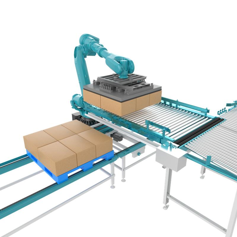 Advanced Automated Depalletizing and Palletizing Robot System for Warehousing