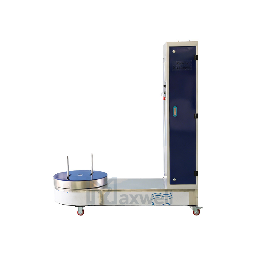 Airport Luggage Wrapping Machine with Pre-Stretch Film System High Efficiency