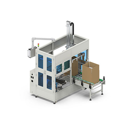 Fully Automatic Robotic Case Carton Erector Box Packing Machine System
