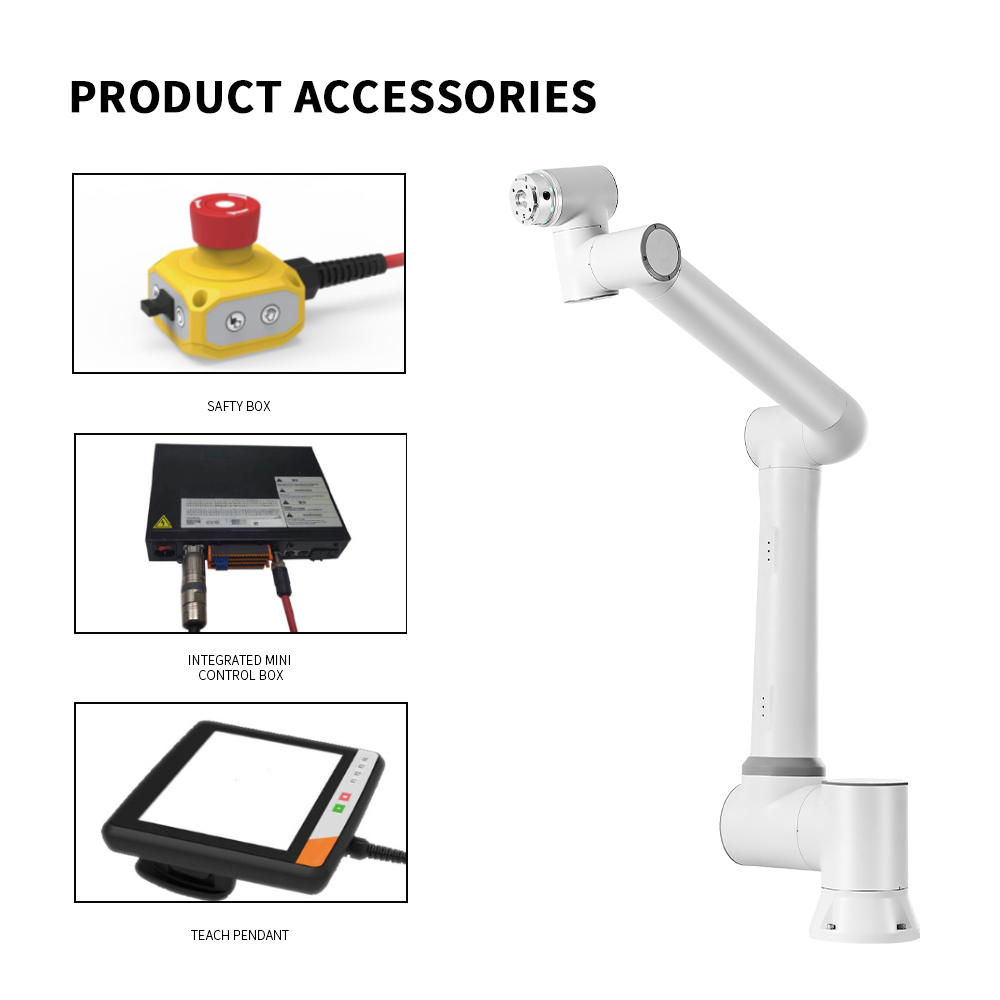 Automatic Collaborative Palletizing Robot Cobot 6 Axis Robotic Arm Palletizer for Carton Box Case Packing Handling Food Industry