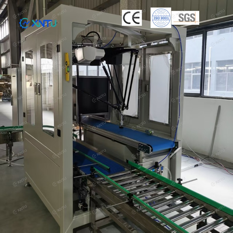 Delta Robot Tray Box Case Packer of Line Packaging System for Coffee Bag