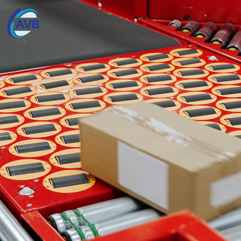 High Speed Swing Wheel Sorter Automatic Parcel Sorting Machine Logistics Swivel Wheel Conveyor