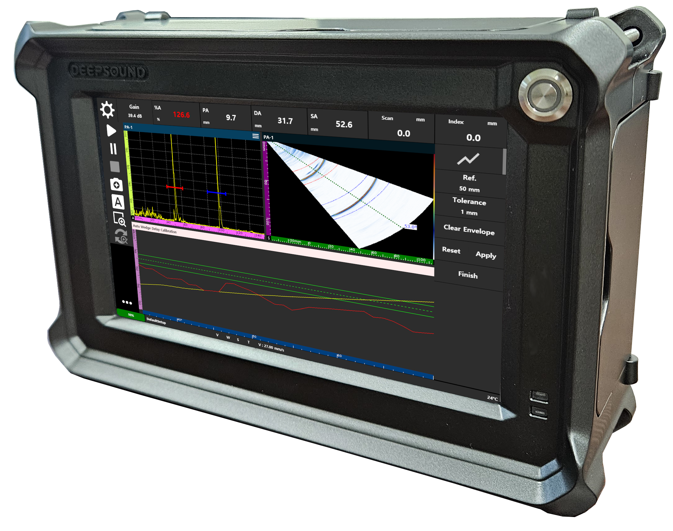 DEEPSOUND B3 Industrial NDT PAUT System 7" Touch Screen 16-Channel 0.5-20MHz Fast Remote Technical Support Digital Inspection