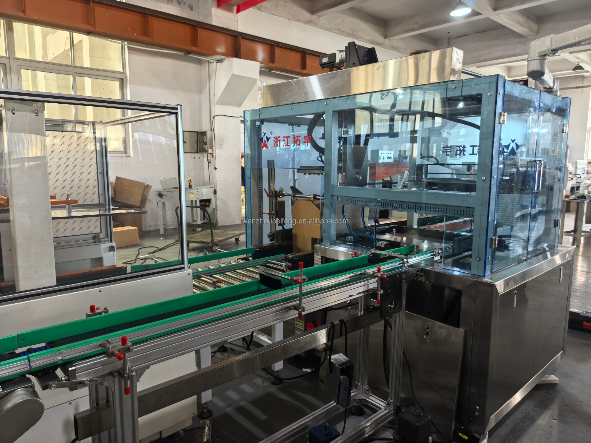 Customizable Automatic Case Erector, Packer and Sealer, Unmanned Full-Automatic Palletizing Robot Packaging Line