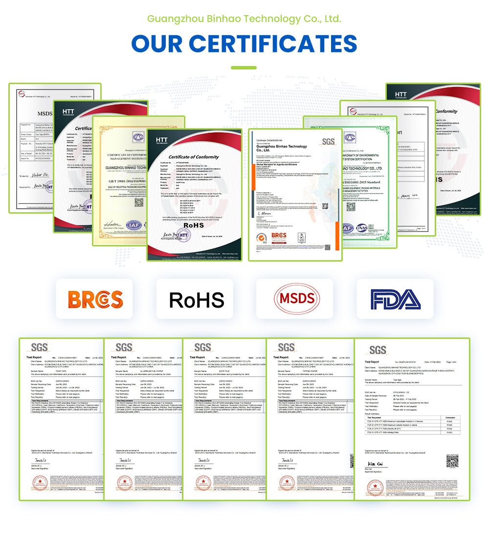 Our Certificate