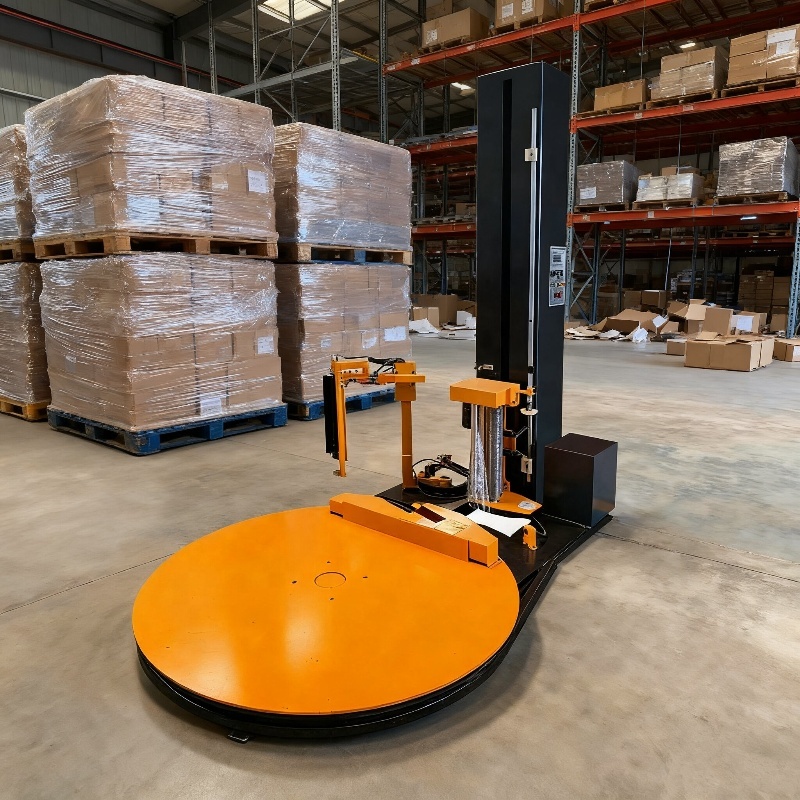 Pallet Wrap Machine Manual Wrapper Mobile Stretch Wrap Machine Pallet Wrapping Stretch Film Wrap Machine