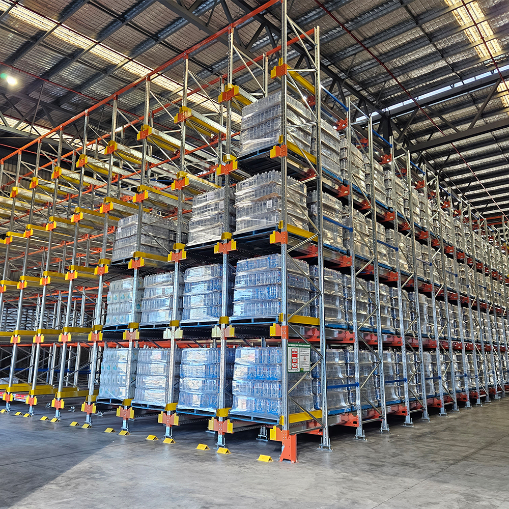 Jracking CE Certified Automated Four Way Radio Shuttle River-type Pallet Racking System For Industrial Warehouse