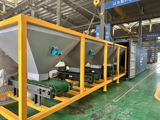 Adjustable Organic Compound Fertilizer Belt Conveyor Dynamic Automatic Weighing and Batching System