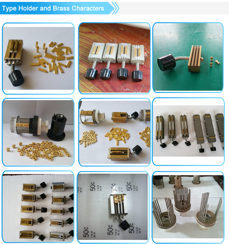 Type Holders and Brass Characters 1