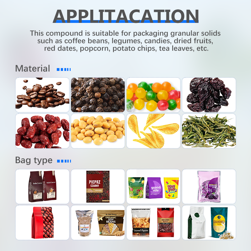Fully Automatic Zipper Premade Bag Pouch Vacuum Packaging Machine for Silage Forage Herbage Packing Equipment
