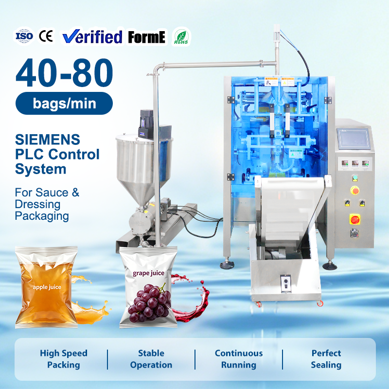 Semi-automatic Apple Juice Packing Machine Grape Juice Vertical Packing Machine for Electric