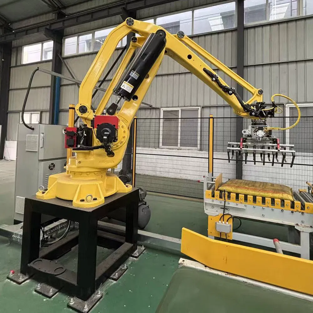 Multifunctionality Low Noise Robotic Arm End-of-Line Palletizer for Automated Packaging Line