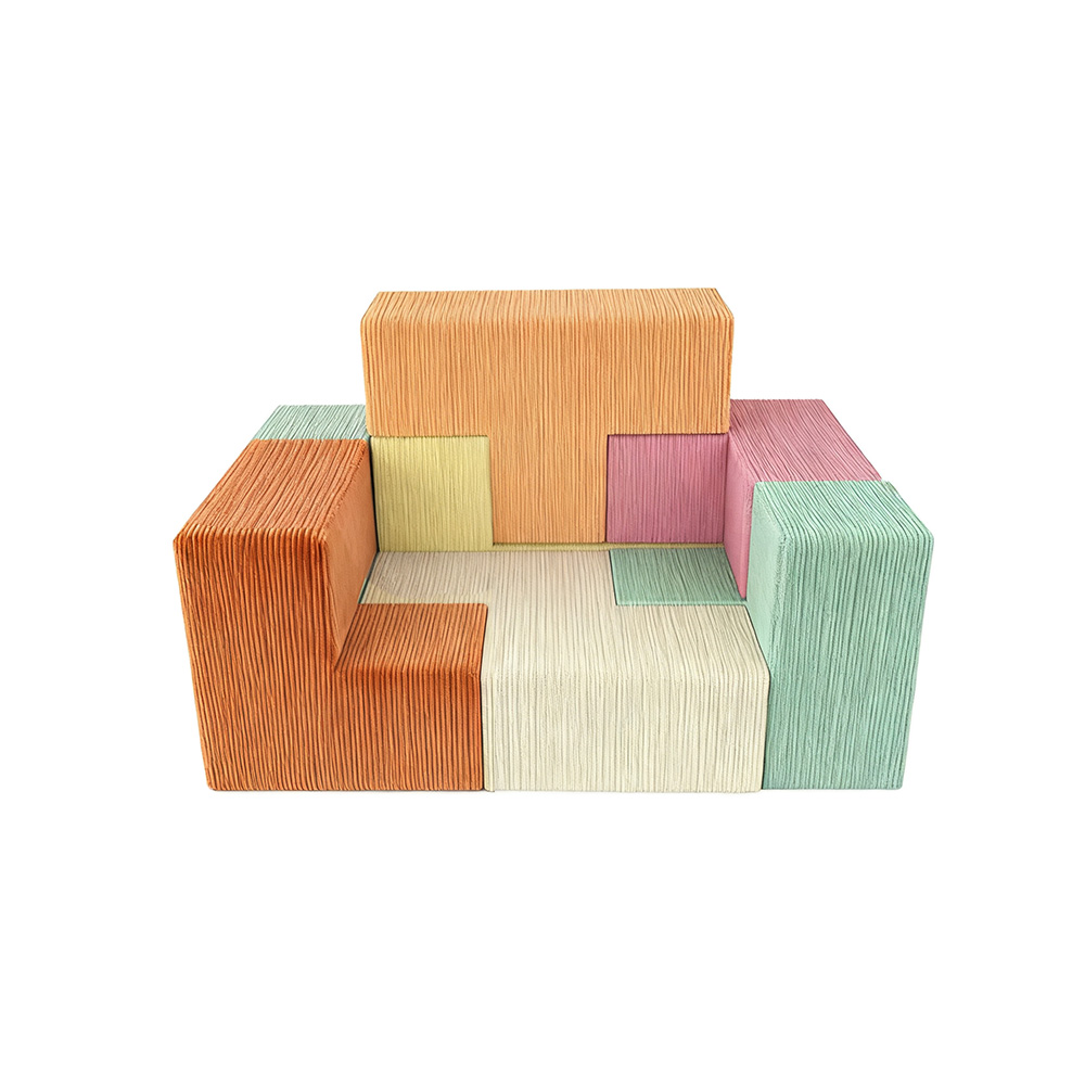 Hot Sale Children's Playground Soft Play Equipment Cartoon Shape Foam Block Cubic Set Customized Color 66x66x66cm 2-9Y Unisex