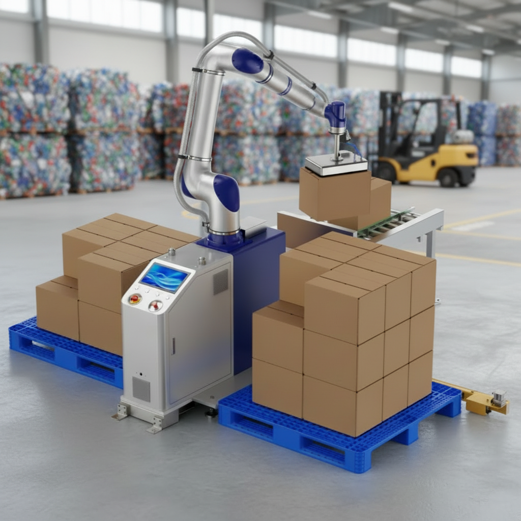 High Efficiency 6-Axis Cobot Palletizer CR17-S 17kg for End-of-Line Industrial Stacking