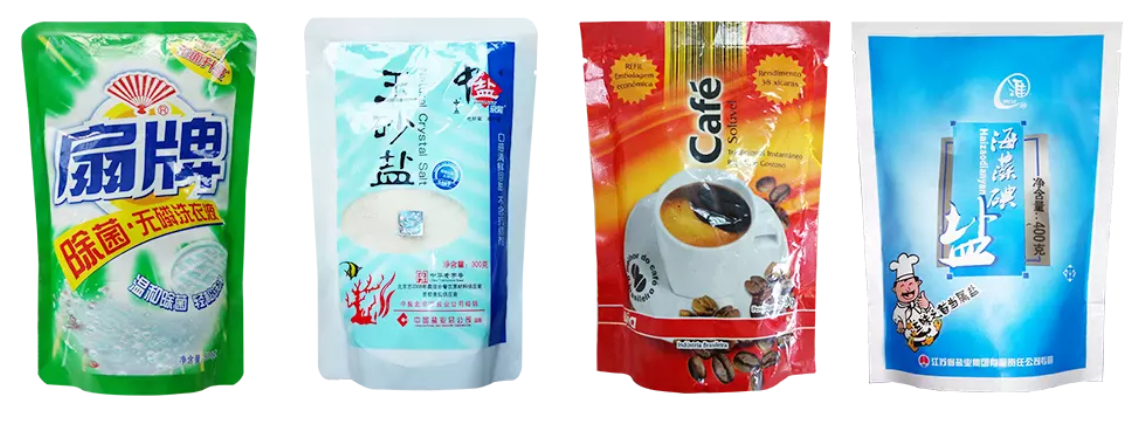 Hffs Automatic Standup Pouch Roll Film Form Doy Bag Doypack Horizontal Packaging Machine Process Layout