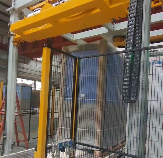 Customized Electric Gantry Cantilever Stretch Plastic Film Wrapper Equipment Packing Machine for Factories