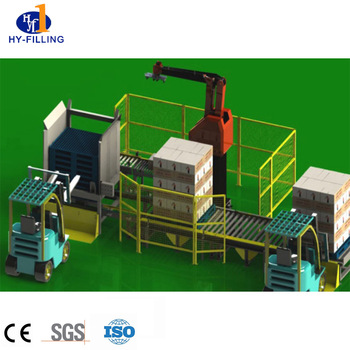 Automatic Carton Box Case Palletizer Palletizing Robot Machine Packaging Line