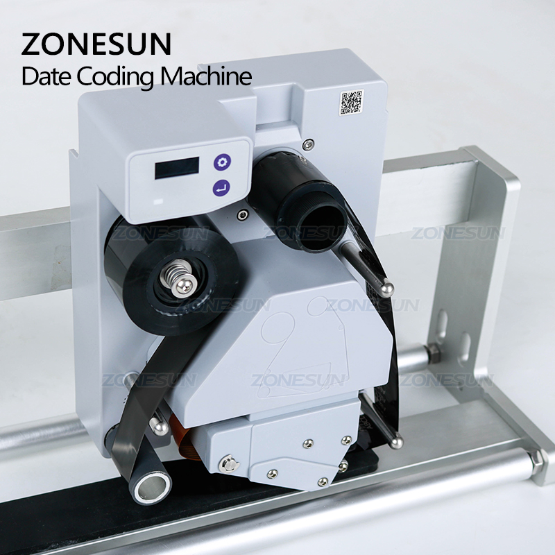 ZONESUN Semi-automatic Intelligent Date Coder Batch Production Number Printing Date Coding Machine for Labeling Machine