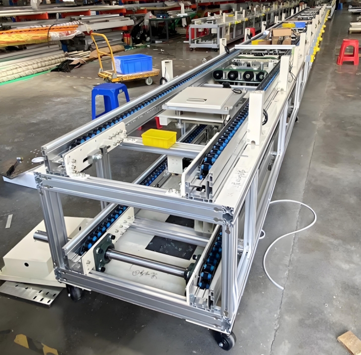 Pallet Handling Automation Solution: Customized Automated Conveyor System for Palletizing and Pallet Movement
