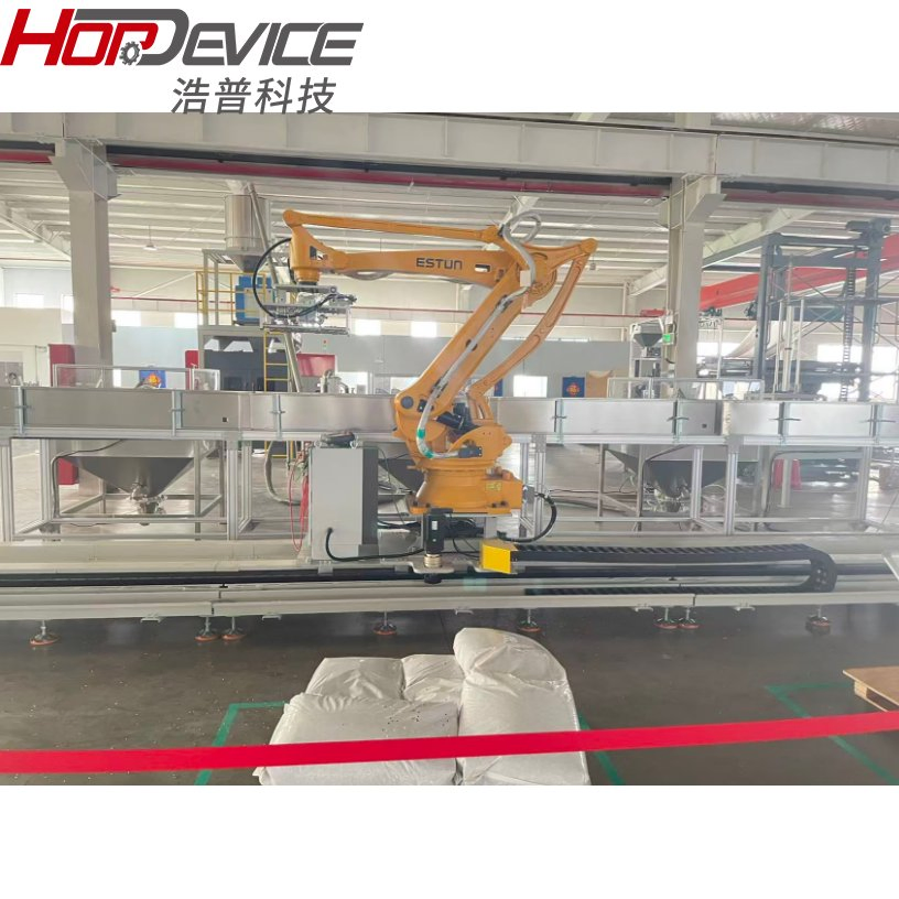 Bag Bursting Robot Unstacking Feeding Depalletizer Bag Depalletizing Unpacking Robot System