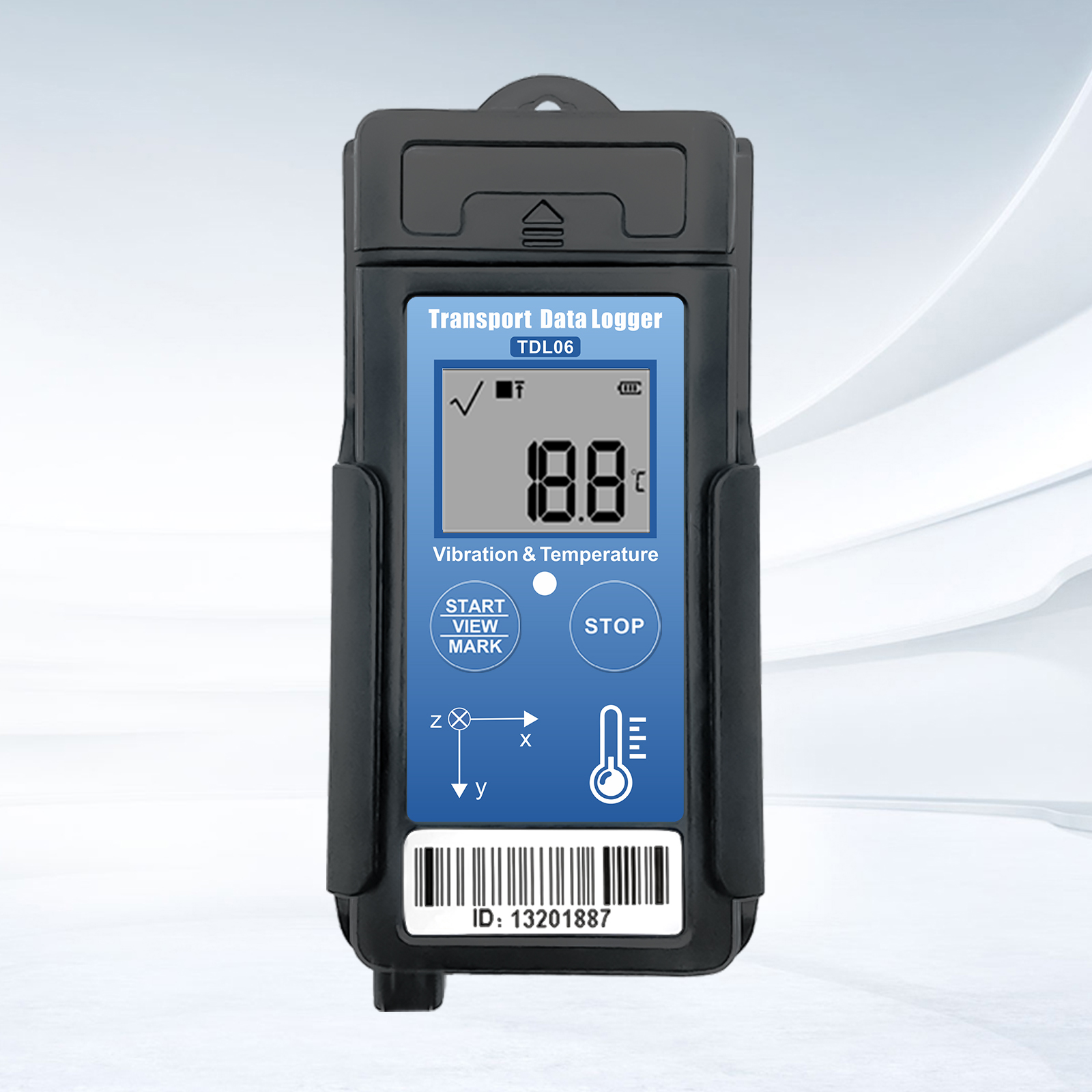 Logistics Real-time Vibration Testing Equipment With Shock Data Logger Monitor Temperature Instruments