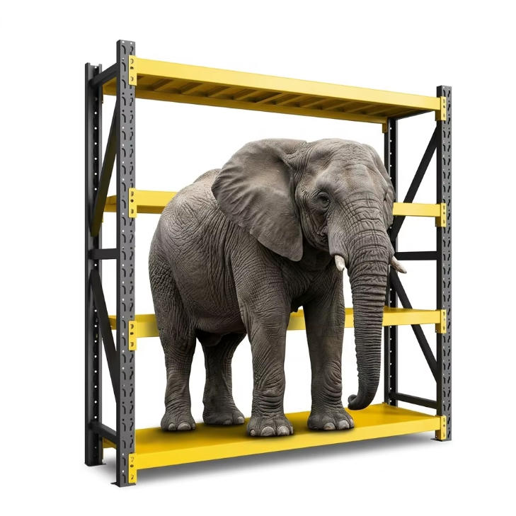Industrial Metal Shelving Garages Warehouses Medium Duty Boltless Rack 4Layer Storage Steel Shelves Carton Corrosion Protection