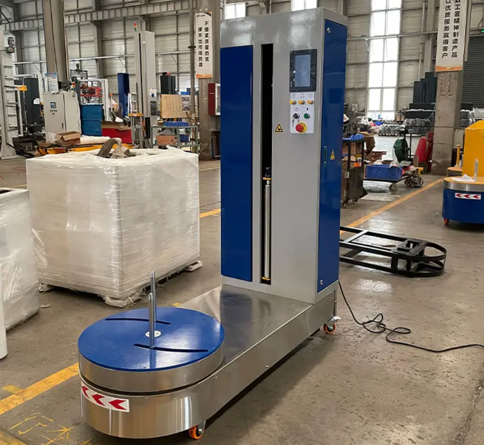 Most Popular ST600F-L Airport Hotel Luggage/Suitcase/Baggage Stretch Plastic Film Wrapping Wrapper Machine for Sale