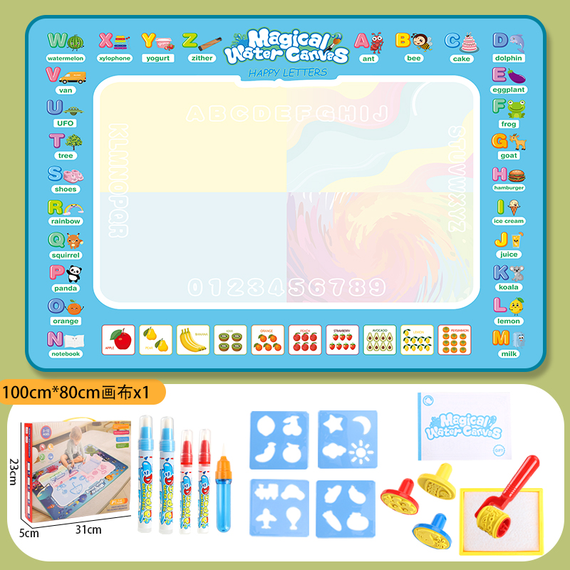 Wholesale Cartoon Water Drawing Mat Board Drawing Mat Educational Toys Drawing Doodle Mat With Magic Pens for Kids