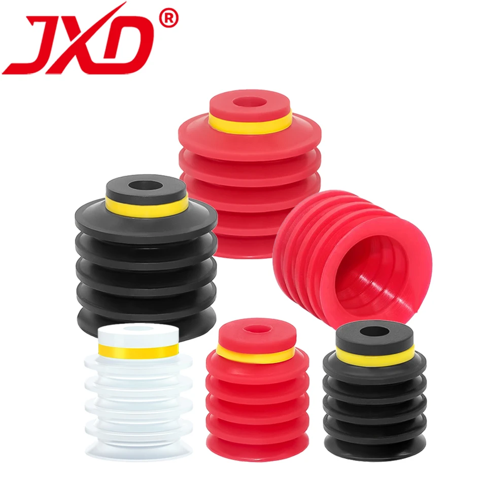 JXD PIAB Type BL20/30/40/50mm Actuator 5-Layer Silicone Suction Cup Irregular Soft Bag Packaging Robot Component