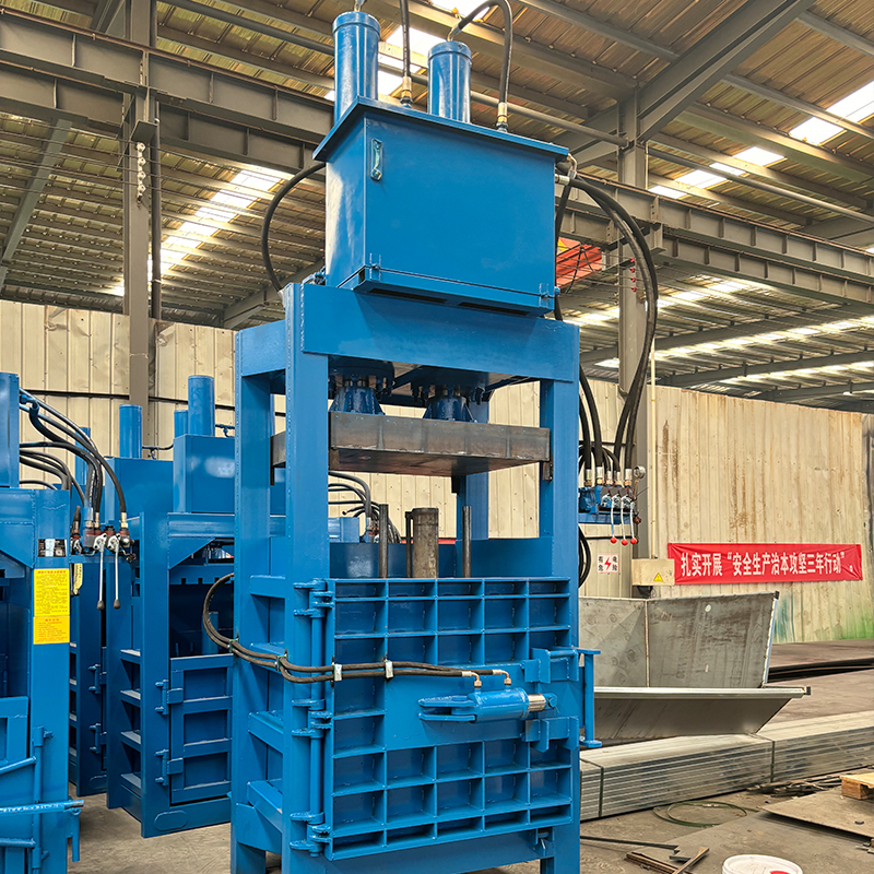 Professional Grade Vertical Baler with Multi Chamber Capability for Packaging Industry Safety Vertical Baling Machine