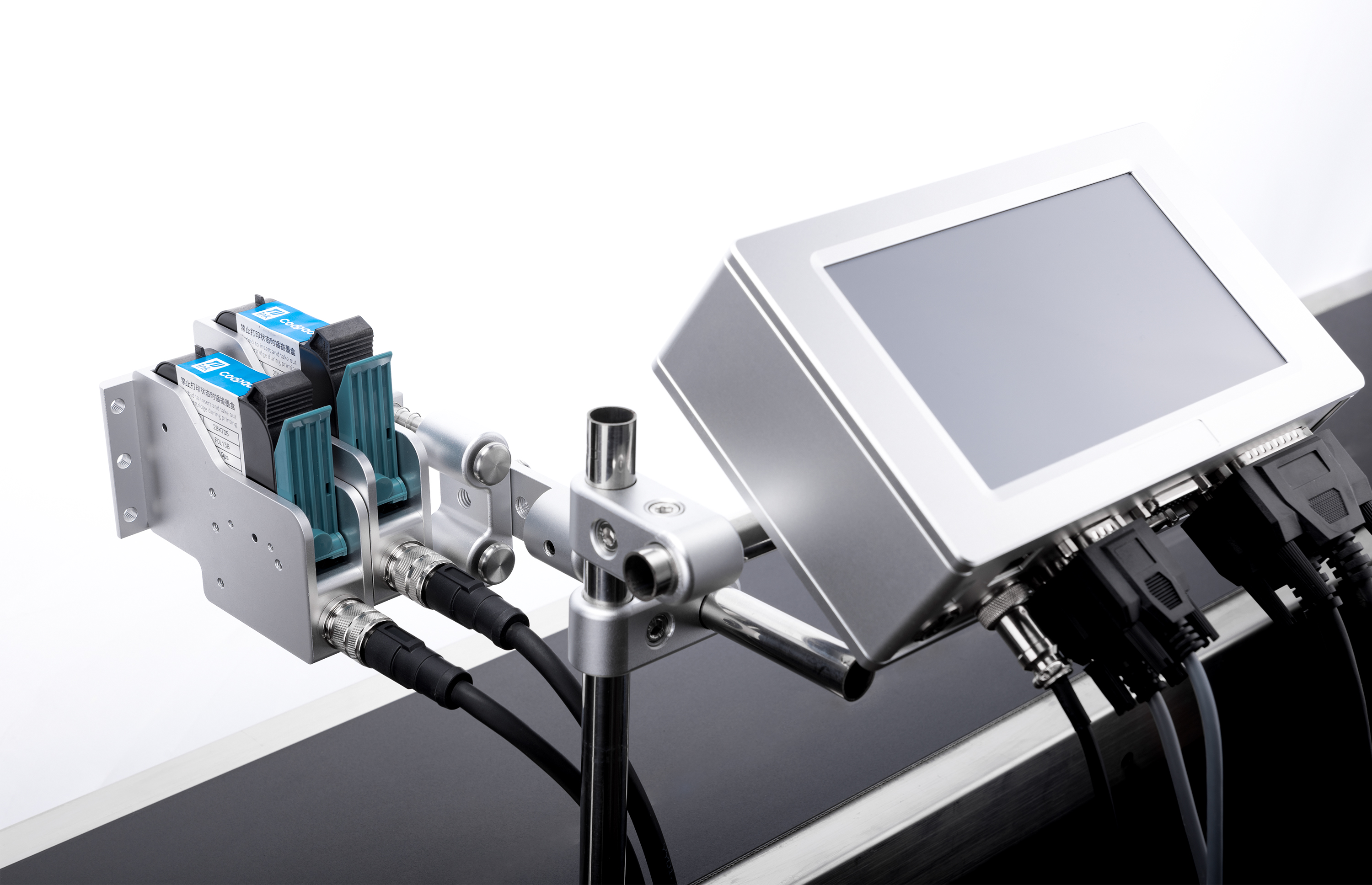 Manufacturing Expiry Date Label Coding Machine WEISHUO T210 Multi Language TIJ Online Thermal Inkjet Printer With 1-2 Printhead