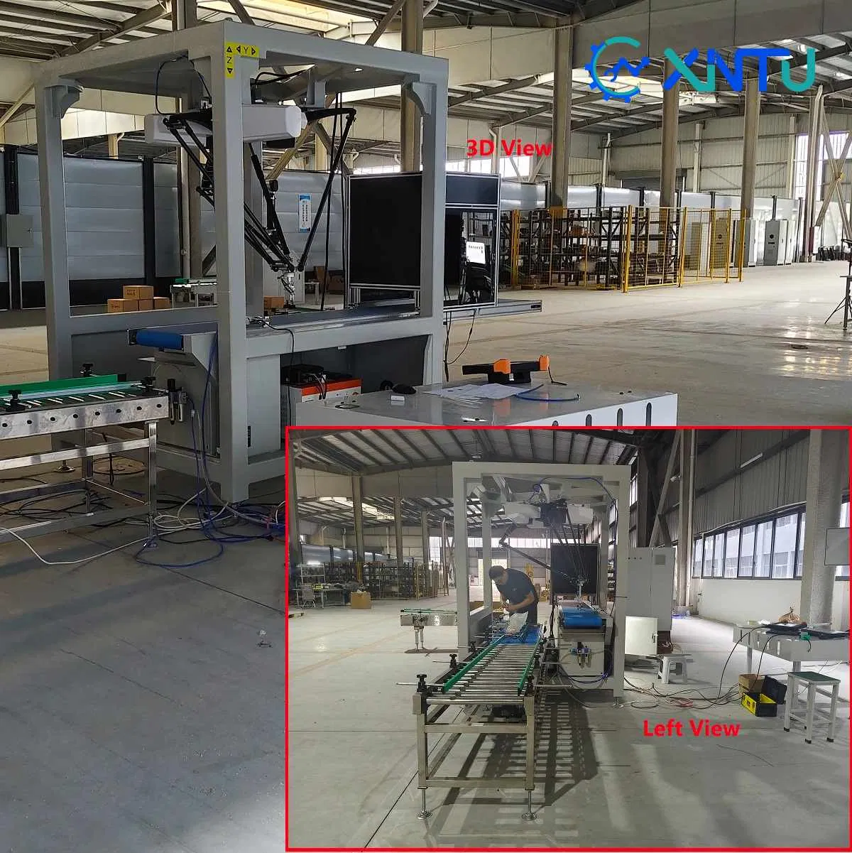 Customizable 1-4 Robot Delta Case Packer-CE/FDA Approved Automatic Packaging System for Irregular Goods