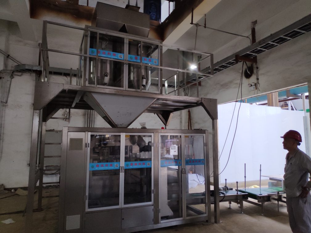 Open Mouth Bag Sack Bagging Feeds Fertilizer Granular Pellet Grain Rice Packaging Machine