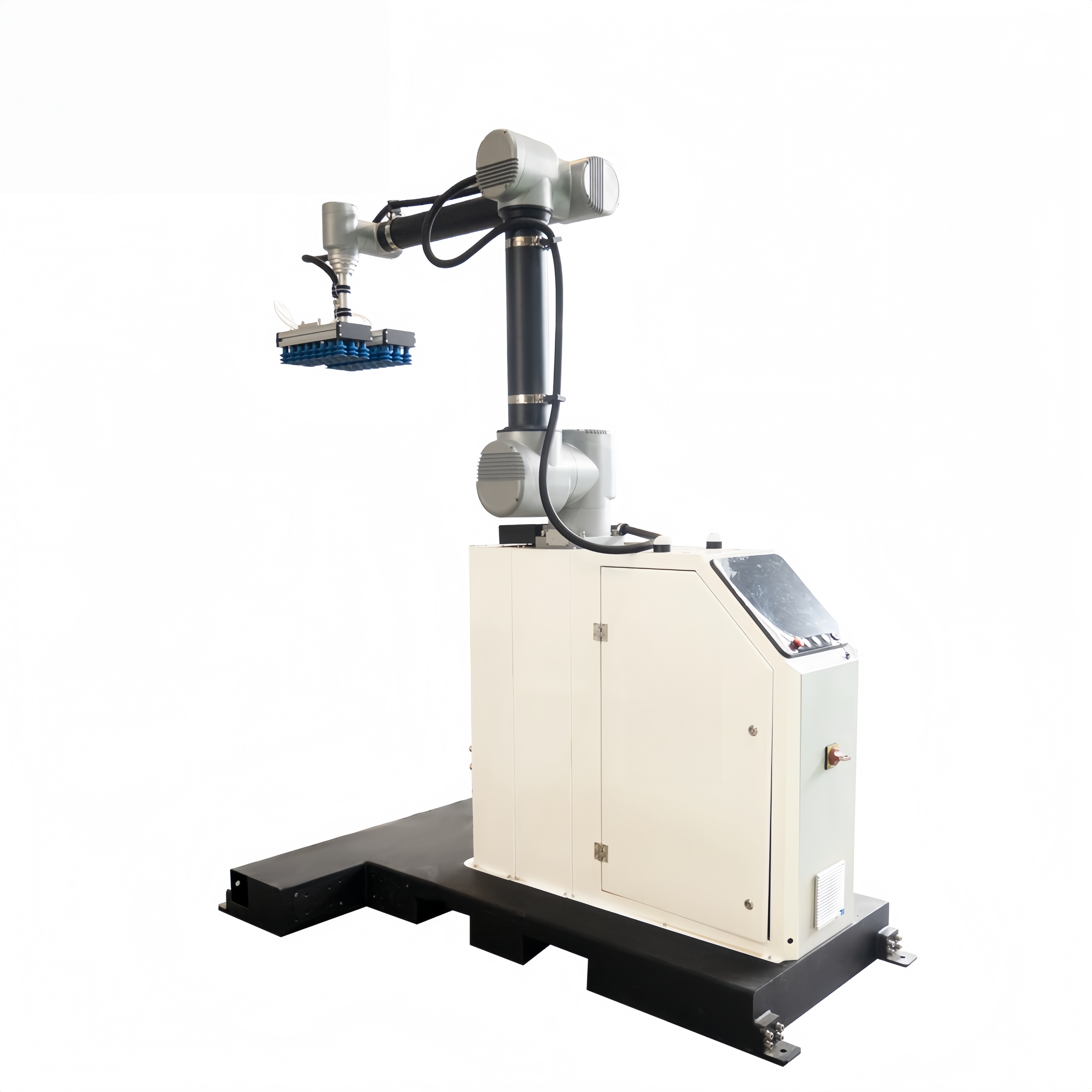 Robotic Palletizer Arm for Boxes/Bags | Automatic Pallet Stacking System with Conveyor | PLC Control