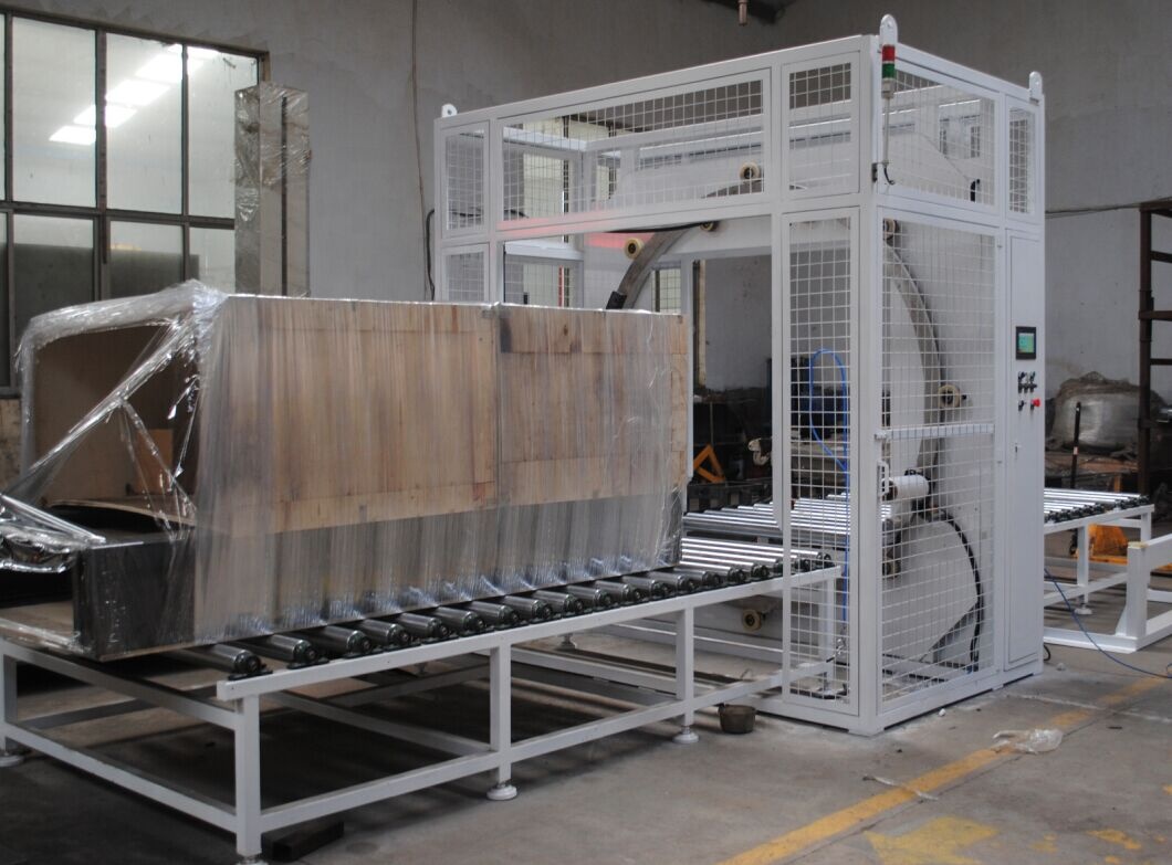Automatic Horizontal Stretch Orbital Wrapper Wrapping Machine Horizontal Orbital Stretch Wrapping Machine