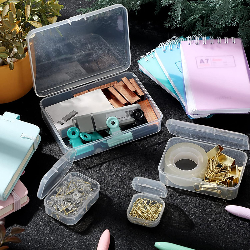 Portable Mini Clear PP Plastic Storage Box Multi-Purpose Transparent Small Gift Case For Household Products Portable Packing