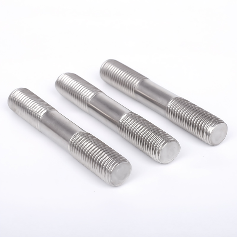 Original Color Stainless Steel Double End Thread Bolt, Natural Color Galvanizing