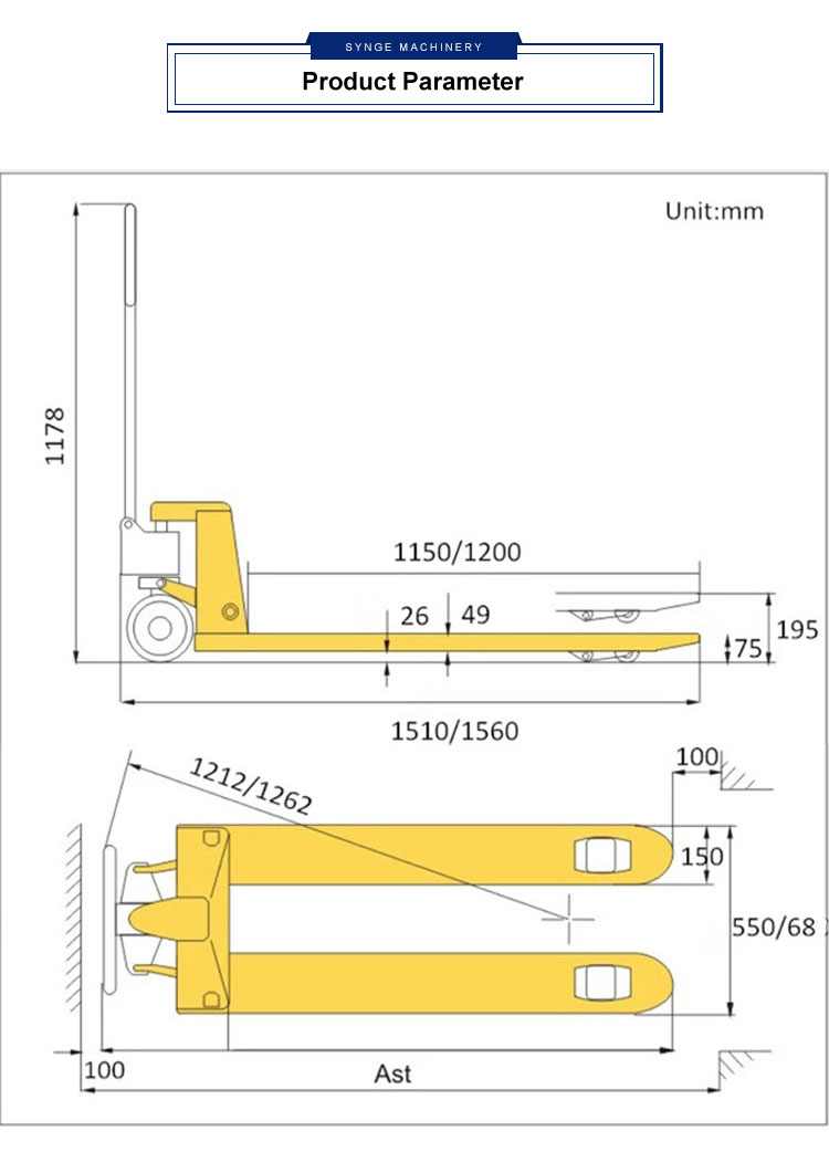 Pallet Truck Dimensions