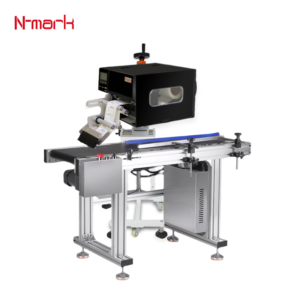 N-mark Extremely Efficient and Highly Productive All in One Label Coding Printer and Flat Labeling Machine