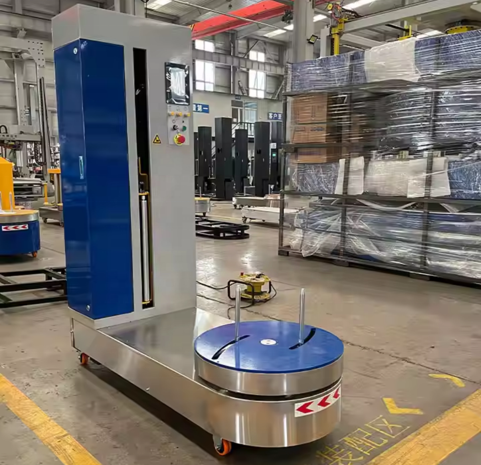 Most Popular ST600F-L Airport Hotel Luggage/Suitcase/Baggage Stretch Plastic Film Wrapping Wrapper Machine for Sale