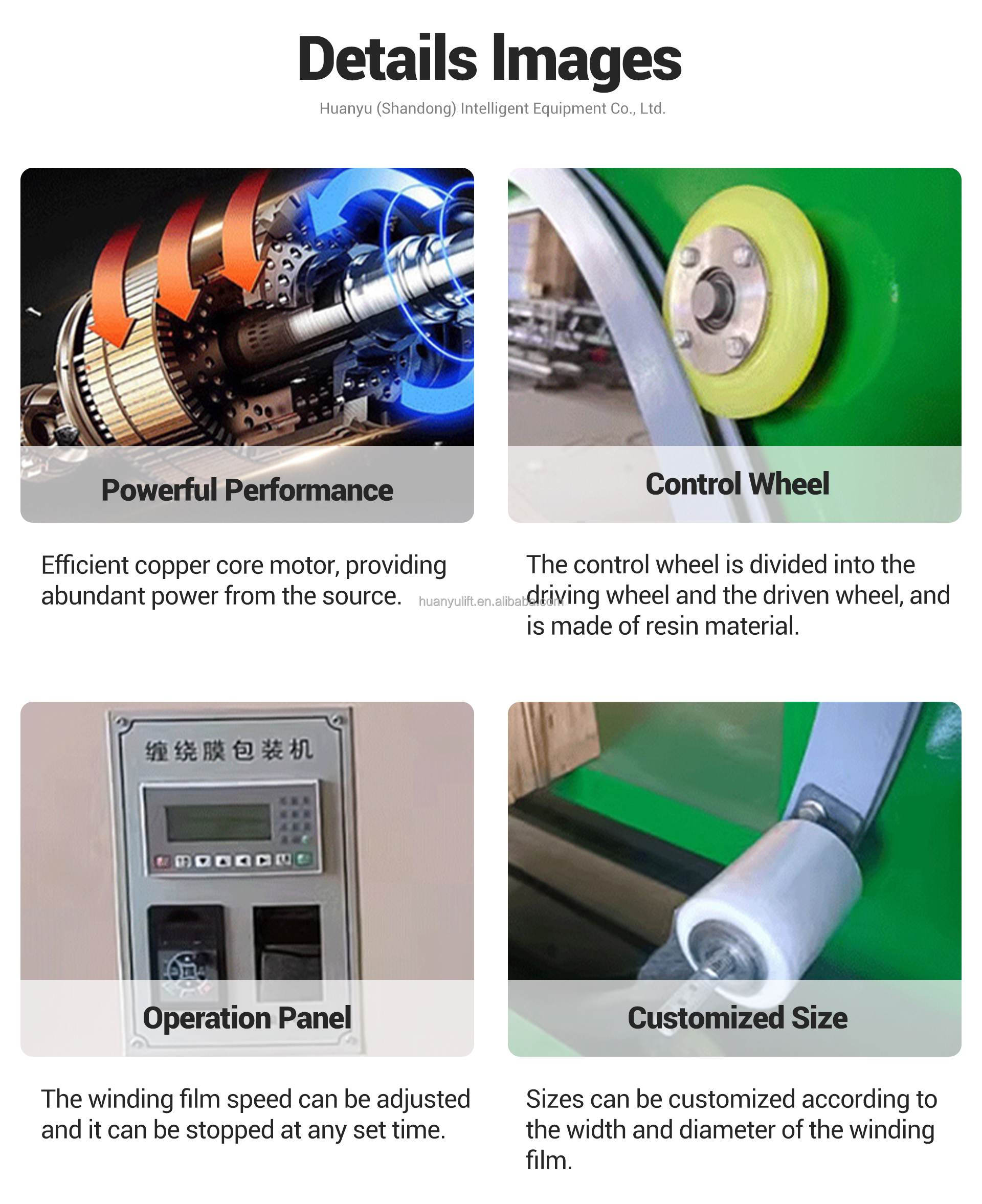 Horizontal Stretch Film Wrapper Fully Automatic Orbital Horizontal Wrapping Wrap Packing Machine