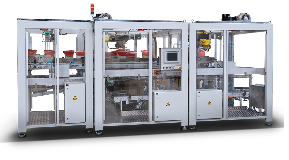 CE Certificate Automatic case Packer with Robot Arm Carton Box Packing Machine for Food/cosmetic/health Care/hardware Carton Can