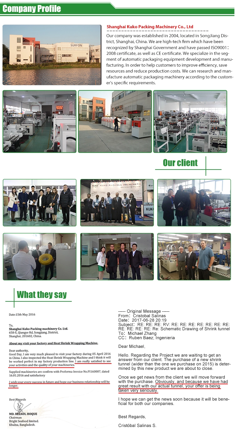 Auto Shrink Wrapping Machine Sleeve Sealer Straight Feeding Servo System