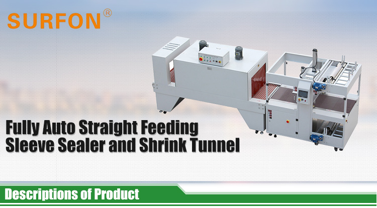 Auto Shrink Wrapping Machine Sleeve Sealer Straight Feeding Servo System