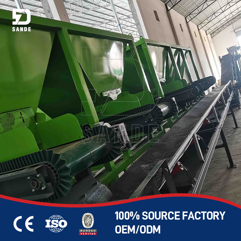 Adjustable Organic Compound Fertilizer Belt Conveyor Dynamic Automatic Weighing and Batching System