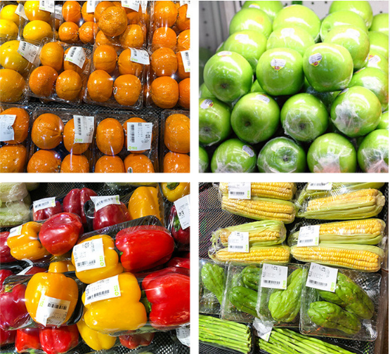 High-Efficiency Stainless Cling Film Wrapping Machine Automatic Fresh Food Packaging Tray Wrap Equipment
