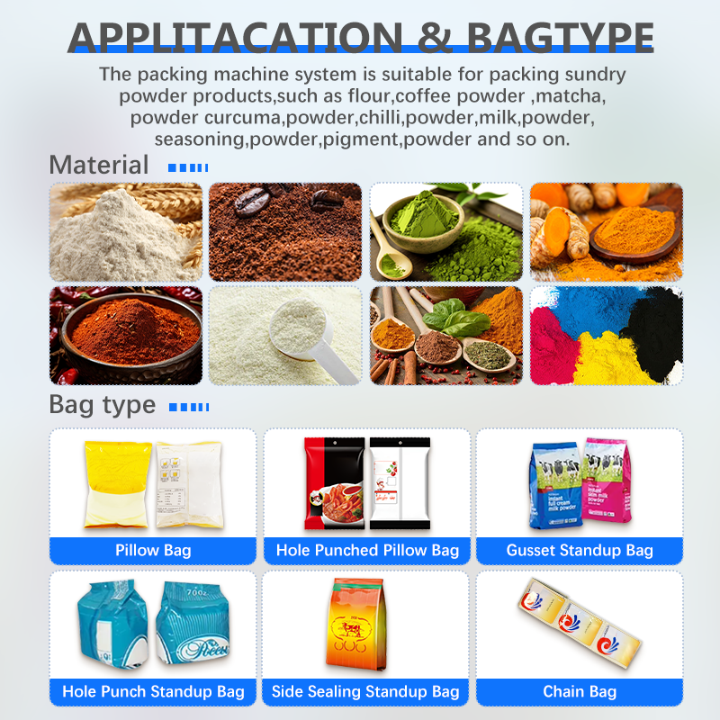 Automatic High Speed Vertical Weigher Coffee Powder Cocoa Powder Multifunctional Food Grade Powder Packaging Packing Machine