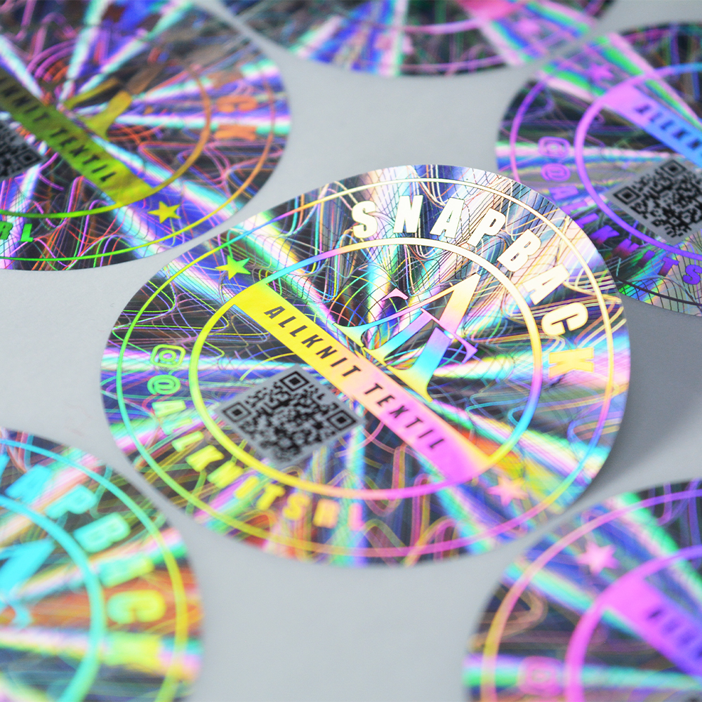 Custom 3D QR Code Holographic Anti-Counterfeit Waterproof Vinyl Stickers For Craft Beverage Whisky Hologram Sticker Labels