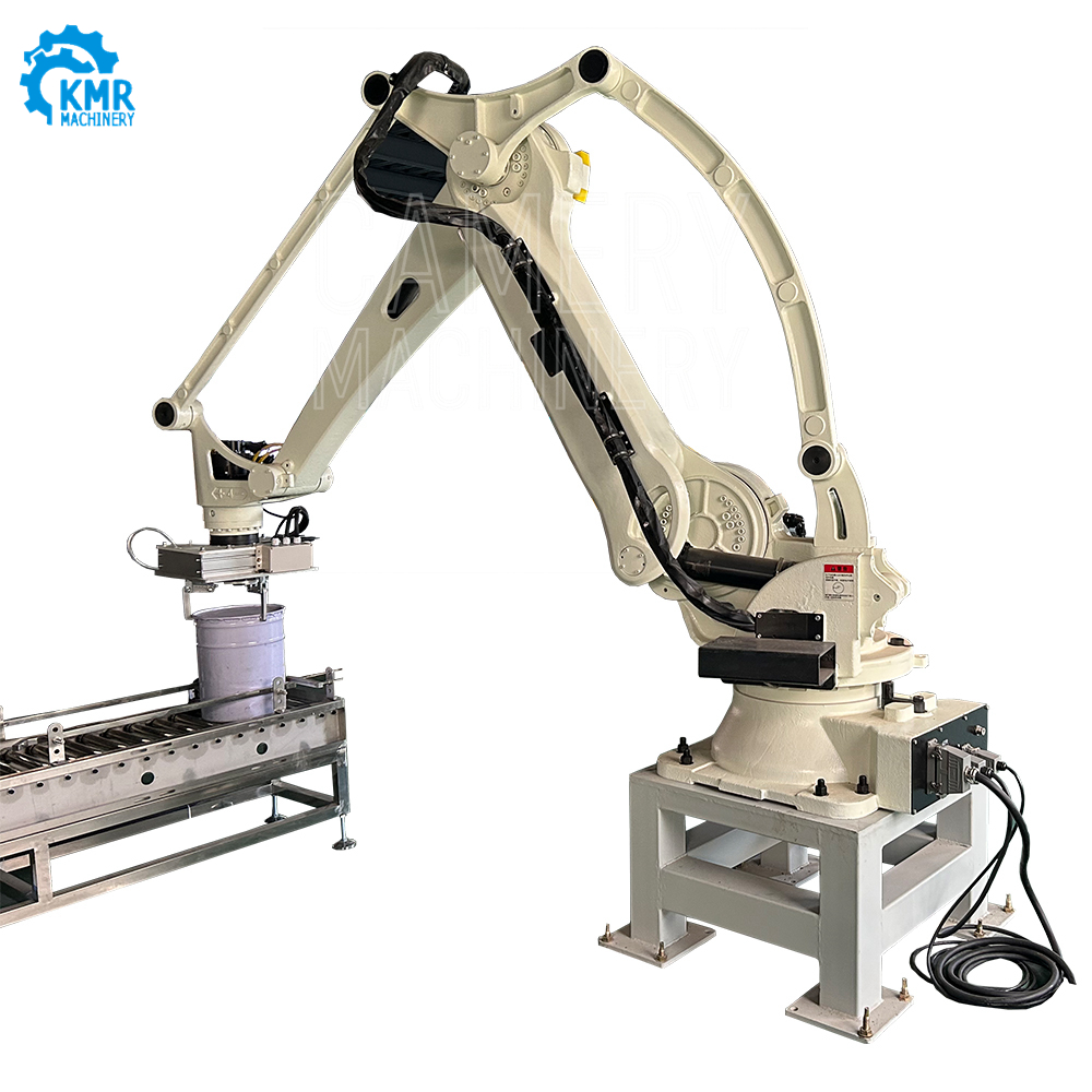 Robot Palletizing System Robotic Palletizer for Boxes/Cartons/Case/Bags Pallet Stacker Wrapping Machines Stainless Steel Food