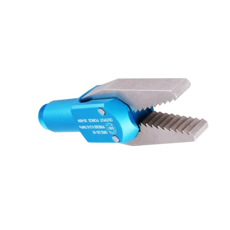 Grz-20-16jl Pneumatic Finger Gripper, End of Arm Tool for Industrial Robots, High-Performance Stainless Steel &amp; Aluminum Alloy